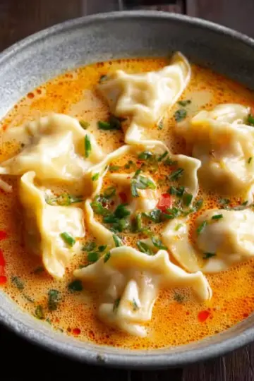 Thai Coconut Curry Dumpling Soup