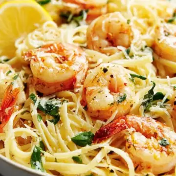 Lemon Garlic Shrimp Pasta
