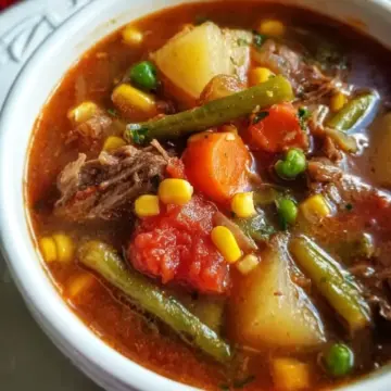 My Mom’s Old-Fashioned Vegetable Beef Soup