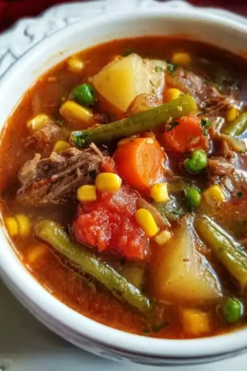 My Mom’s Old-Fashioned Vegetable Beef Soup