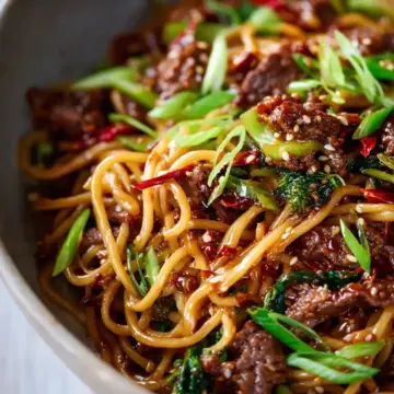 Caramelised Sticky Beef Noodles