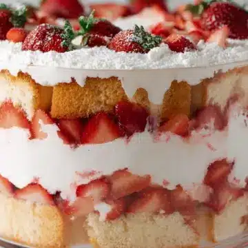 Angel Food Cake Strawberry Trifle
