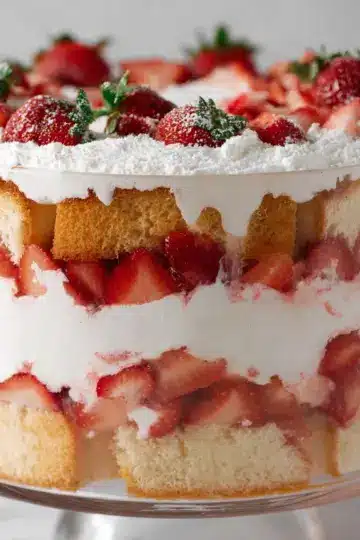 Angel Food Cake Strawberry Trifle