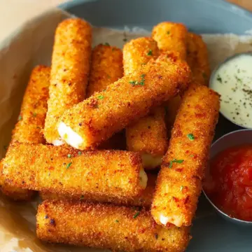 Fried Mozzarella Cheese Sticks