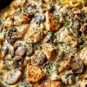 Creamy Chicken Stroganoff