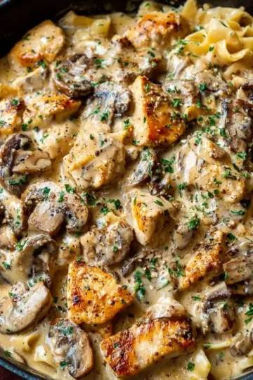 Creamy Chicken Stroganoff