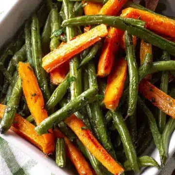 Roasted Green Beans and Carrots