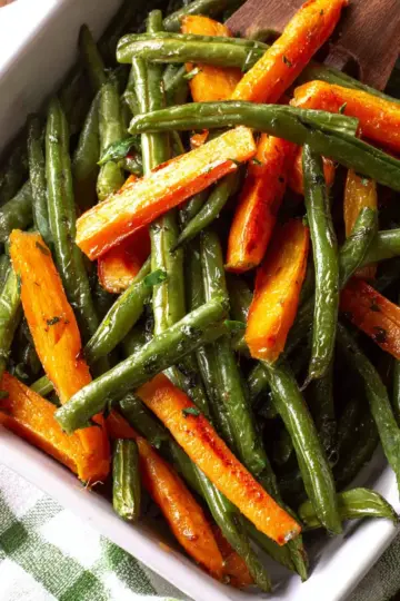 Roasted Green Beans and Carrots