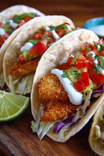 Crispy Panko Fish Tacos