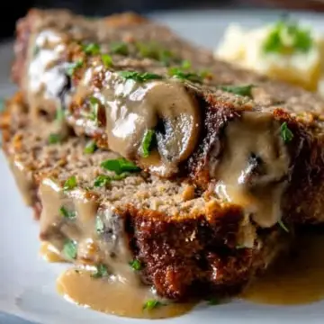 Best-Ever Meatloaf with Mushroom Gravy
