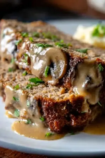 Best-Ever Meatloaf with Mushroom Gravy