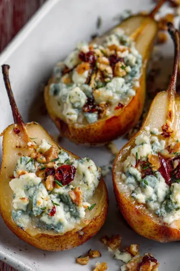 Blue Cheese Stuffed Pears