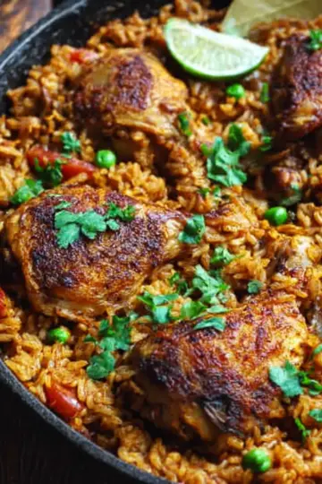 Simple One Pan Spanish Chicken and Rice