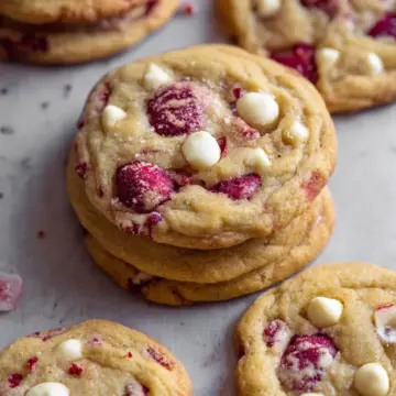 White Chocolate Raspberry Cookies