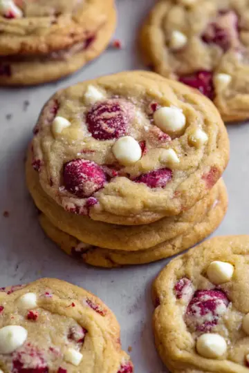 White Chocolate Raspberry Cookies