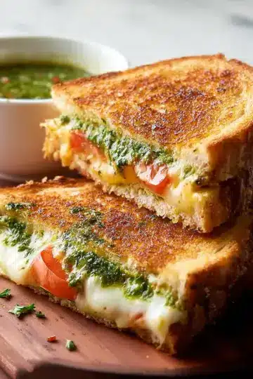 Pesto Grilled Cheese Sandwich
