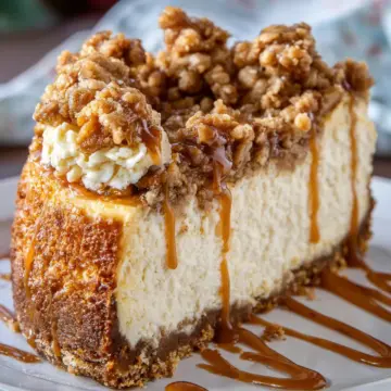 Apple Crisp Cheesecake
