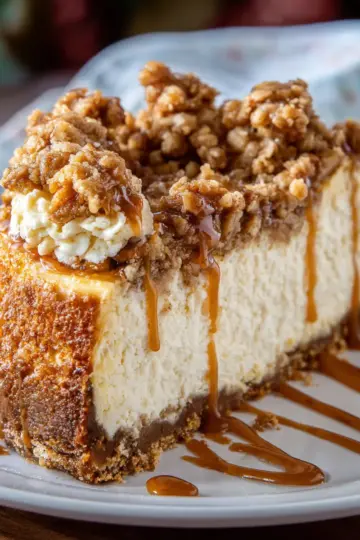 Apple Crisp Cheesecake