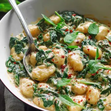 Creamy Spinach Gnocchi