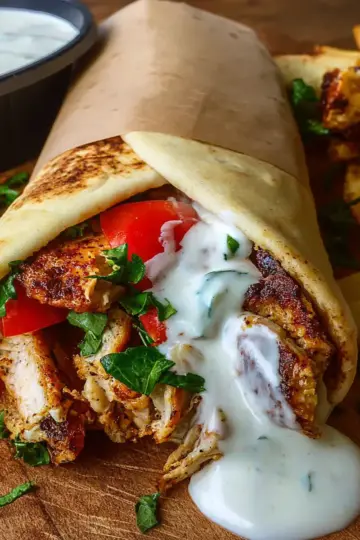 Chicken Shawarma with Garlic Sauce