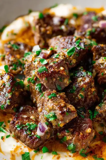Creamy Garlic Butter Steak Bites