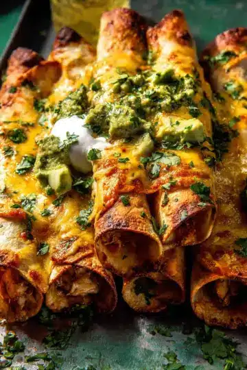 Green Chile Chicken Taquitos