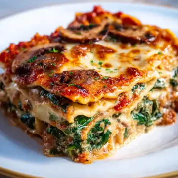 Spinach Mushroom Lasagna