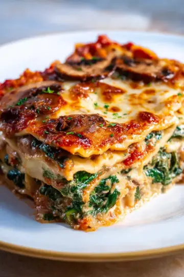 Spinach Mushroom Lasagna