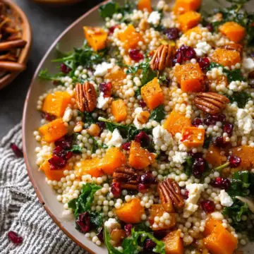 Autumn Pearl Couscous Salad with Maple-Cider Vinaigrette