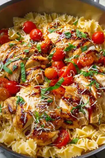 Bruschetta Chicken Pasta Recipe