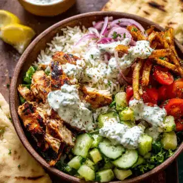 Greek Chicken Tzatziki Bowls