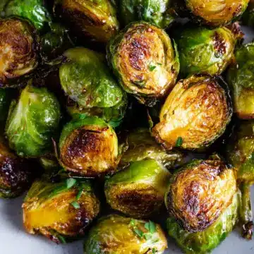 Honey-Garlic Glazed Roasted Brussels Sprouts