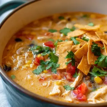 Creamy Chicken Tortilla Soup