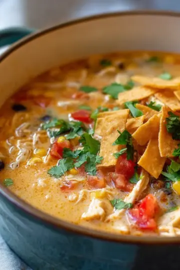 Creamy Chicken Tortilla Soup