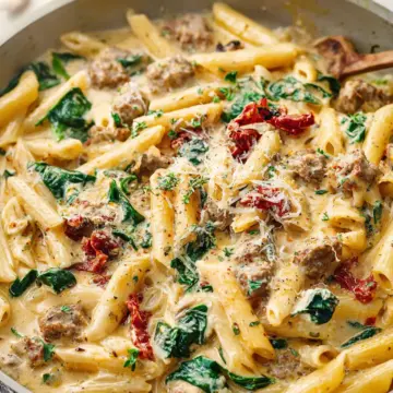 Creamy Tuscan Sausage Pasta