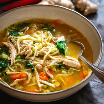 Ginger Chicken Noodle Soup