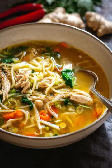 Ginger Chicken Noodle Soup