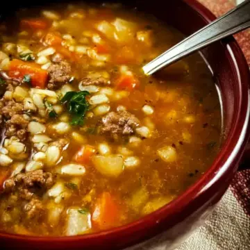 Ground Beef Barley Soup