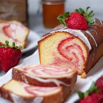 Strawberry Cream Cheese Pound Cake