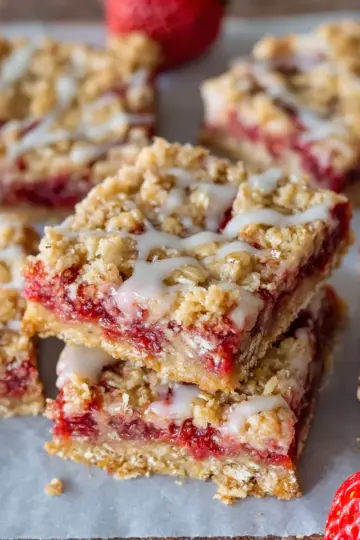 Strawberry Oatmeal Bars