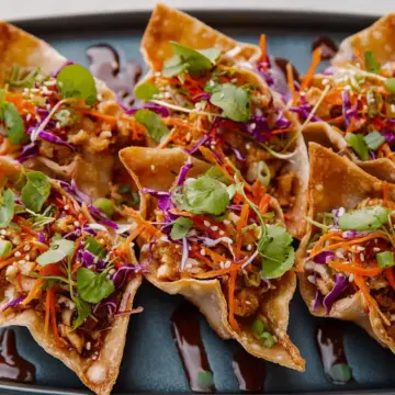 Chicken Wonton Tacos