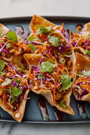 Chicken Wonton Tacos