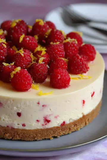 Lemon Raspberry Cheesecake!