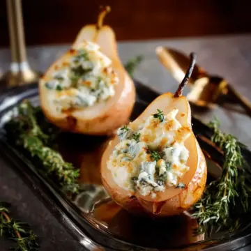 Blue Cheese Stuffed Pears