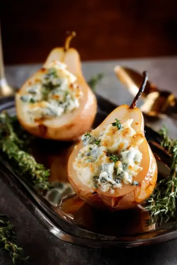 Blue Cheese Stuffed Pears