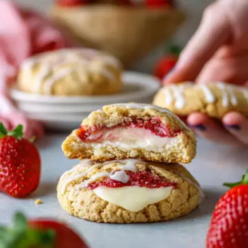 Strawberry Cheesecake Cookies
