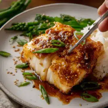 Honey-Soy Glazed Cod (Easy Asian Cod Recipe)