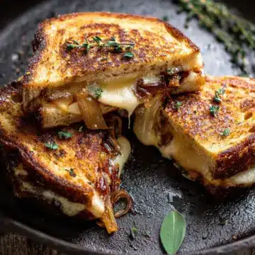 French Onion and Apple Grilled Cheese.