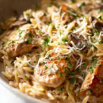 Chicken Marsala Orzo