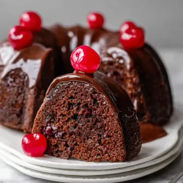 Chocolate Cherry Bundt Cake